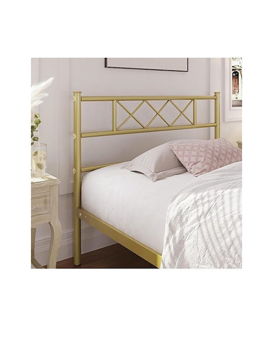 SteweHome Metallbett Mit Doppelter Nutzung Gold 100x200cm