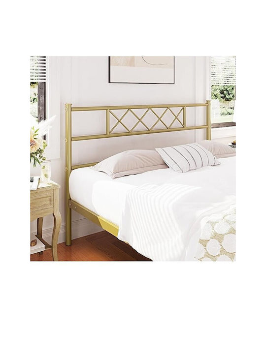 SteweHome Metallbett Mit Doppelter Nutzung Gold 100x200cm