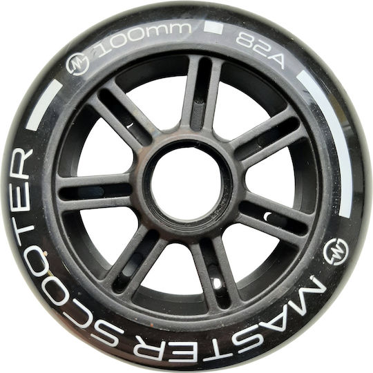 Master Stunt 100 Mm Kinderroller-Zubehör Rad Schwarz Transparent
