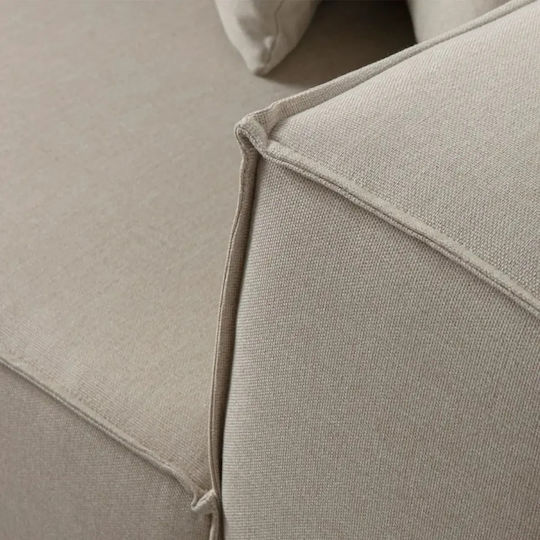 Stewehome Modular Corner Couch 4 Sections Linen Ecru 295x70x66cm