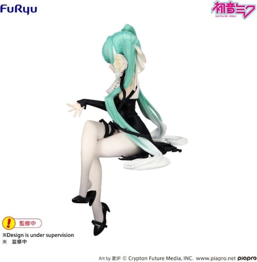 Hatsune Miku Opritor De Tăiței Zână A Florii Trandafir Alb Miku Statuie 14cm