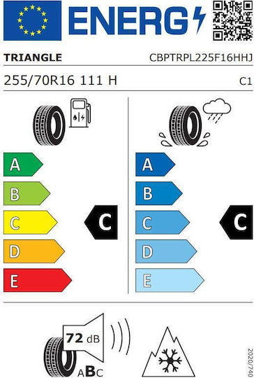 Triangle Pl02 255/70R16 111HH Anvelopă Auto De Iarnă