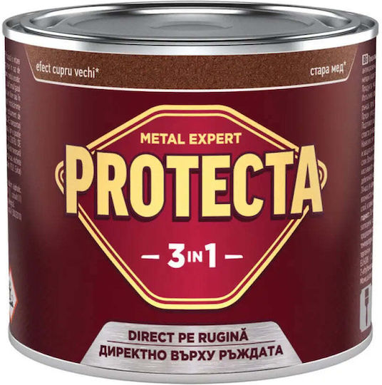 3 In 1 Enamel Paint 500 Ml Color Old Copper Protecta