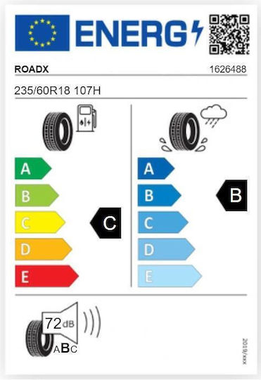 RoadX 235/60R18 107HH Anvelopă Auto 4 Anotimpuri