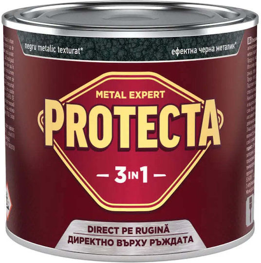 Vopsea Email 3 În 1 500 Ml Culoare Negru Metalic Protecta
