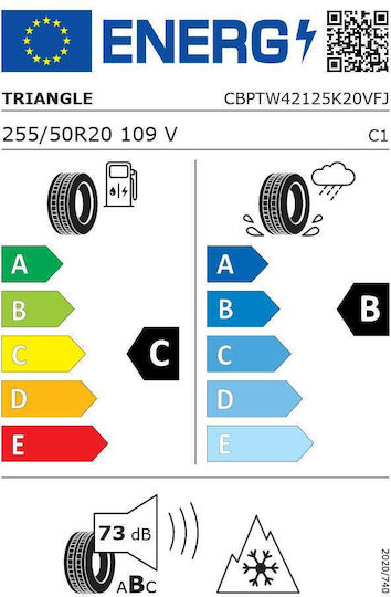 Triangle 255/50R20 109VV Χειμερινό Λάστιχο Αυτοκινήτου