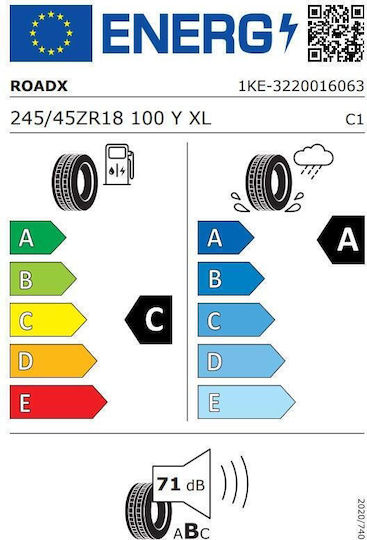 RoadX 245/45R18 100YY Θερινό Λάστιχο Αυτοκινήτου