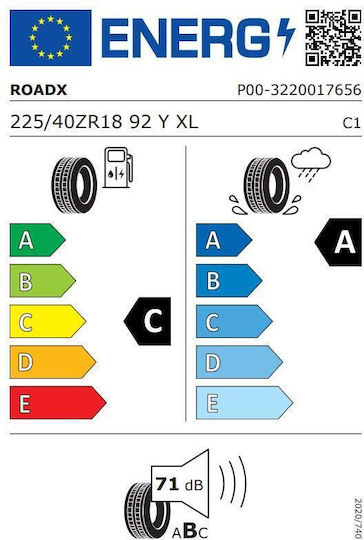 RoadX 225/40R18 92YY Лятна Автомобилна Гума