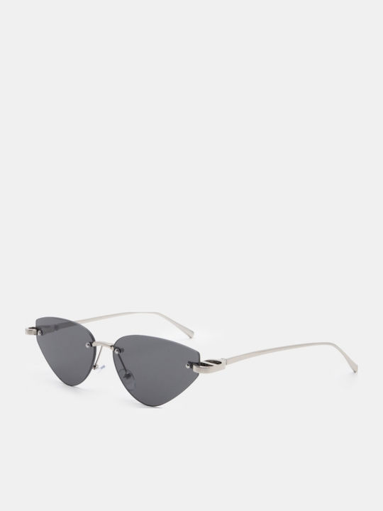 Luigi Unisex Γυαλιά Ηλίου με Ασημί Σκελετό 4888011