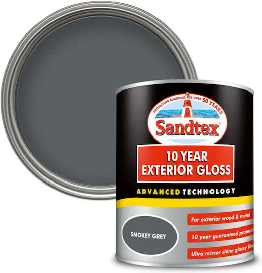 Farbe Sandtex Glanz Rauchgrau 0.750l