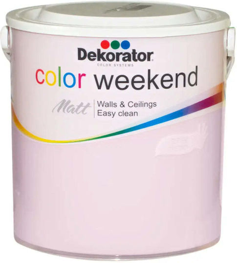 Vopsea Latex Colorată Mată Roz Gingaș 2.5 L Dekorator
