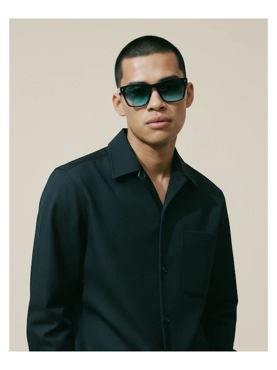 Red Raven Avenir Unisex Γυαλιά Ηλίου με Καφέ Σκελετό και Πράσινο Φακό 0000183554