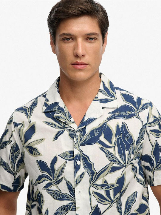 Ovin Short Sleeve Shirt Banana Leaf Ecru