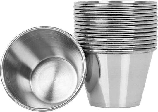 Brio Mate Brio Mate Dip-Schale Rund Silber 6 Stück