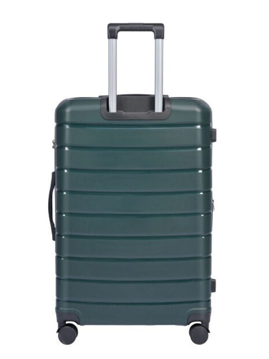 Lavor Cabin Hard Olive Suitcase with 4 Wheels Height 55cm