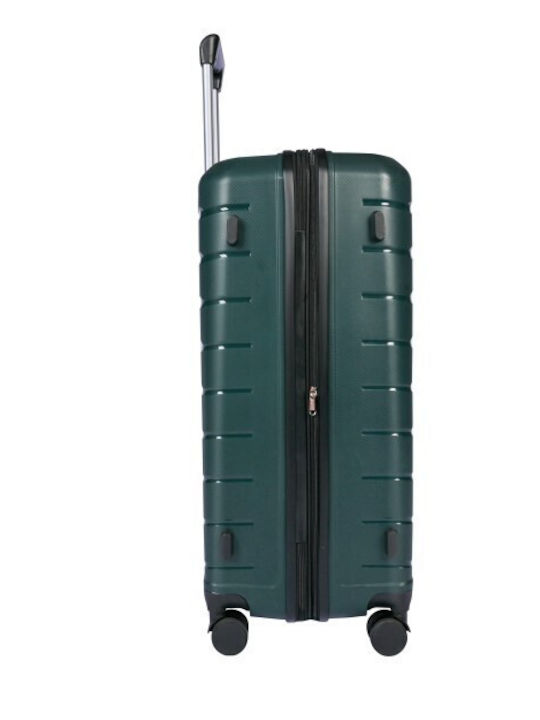 Lavor Cabin Hard Olive Suitcase with 4 Wheels Height 55cm