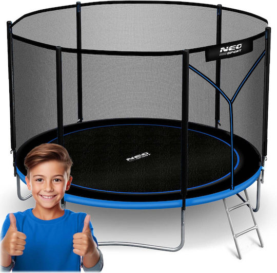 NEO Sport Kinder Trampolin Mit Durchmesser 130cm Und Netz Und Leiter