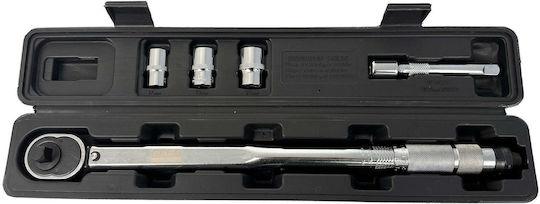Gebo Werkzeuge 1/2" Drehmoment-Schlüssel-Set 28-210nm 17-19-21mm Verlängerung 5 Stück