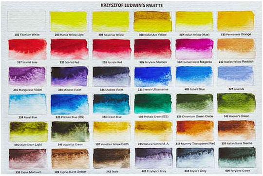 Roman Szmal Set Watercolours 36 Pieces