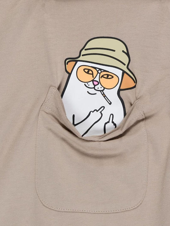 Nermal Kurzarm T-Shirt Braun