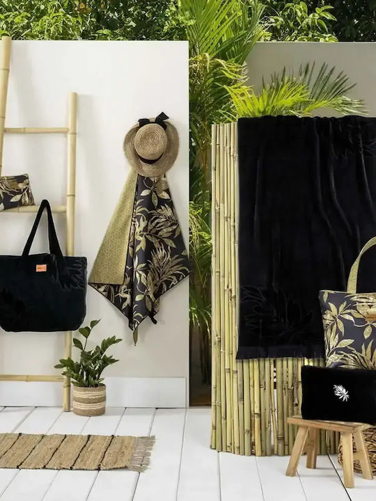 Nima Divine Stoff Strandtasche Schwarz