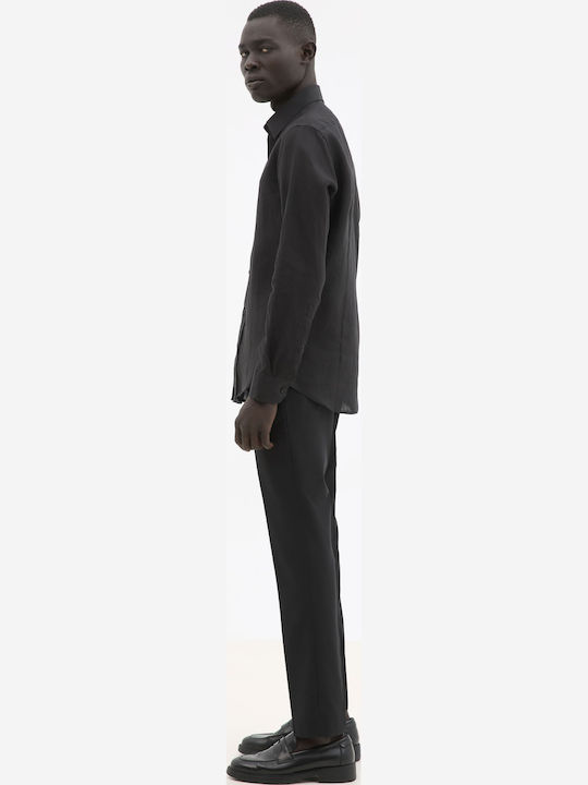 Herrenhose Schlank Passform Schwarz
