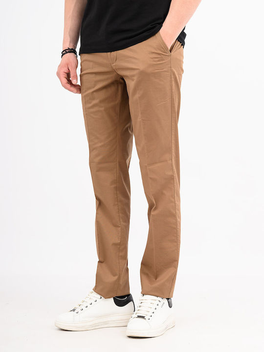 Lexton Pantaloni Chino Maro Tabaq