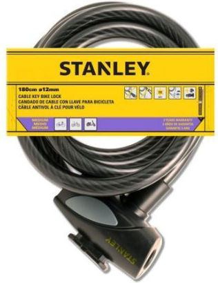 Stanley Bicycle Cable Lock with Key Black