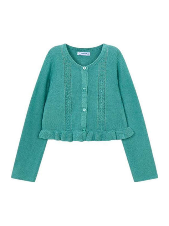 Kinderstrickjacke Gestrickt Minze