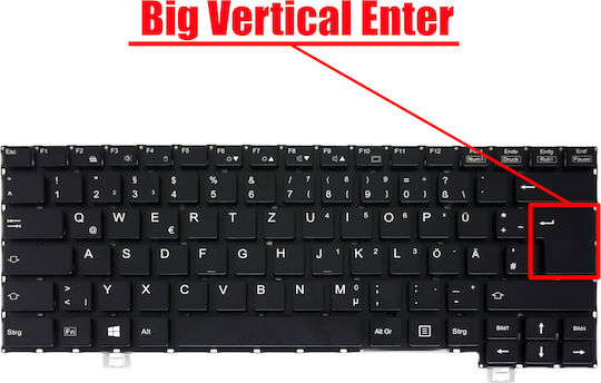German Laptop Keyboard Fujitsu Lifebook Sh572 Sh771 Sh772 T732 T734 T902 Cp617920-01 Mp-11c33us-d853w Cp628014-xx Cp629562-xx De No Frame Backlight Black Code 41436denofr