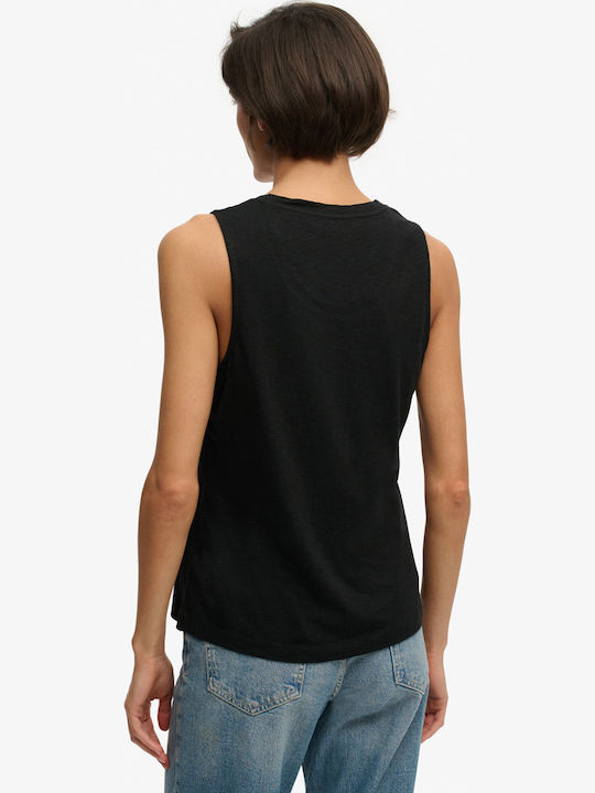 Women's Cotton Sleeveless Blouse Black