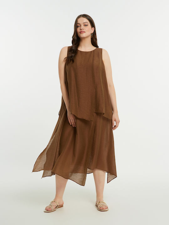 Rochie De Vară Midi Pentru Nuntă Botez Maro
