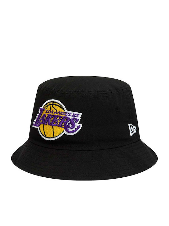 New Era Los Angeles Lakers Υφασμάτινo Ανδρικό Καπέλο Στυλ Bucket Μαύρο