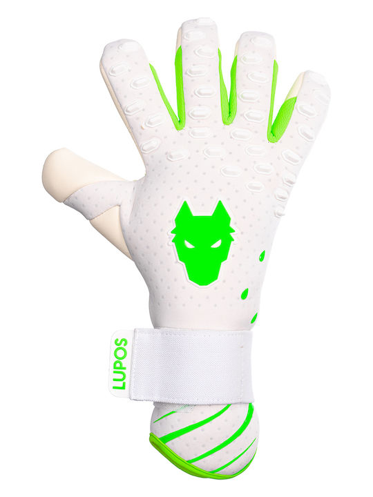 Lupos Phantom Pro Mănuși De Portar German Latex Contact Negative Cut Alb Verde