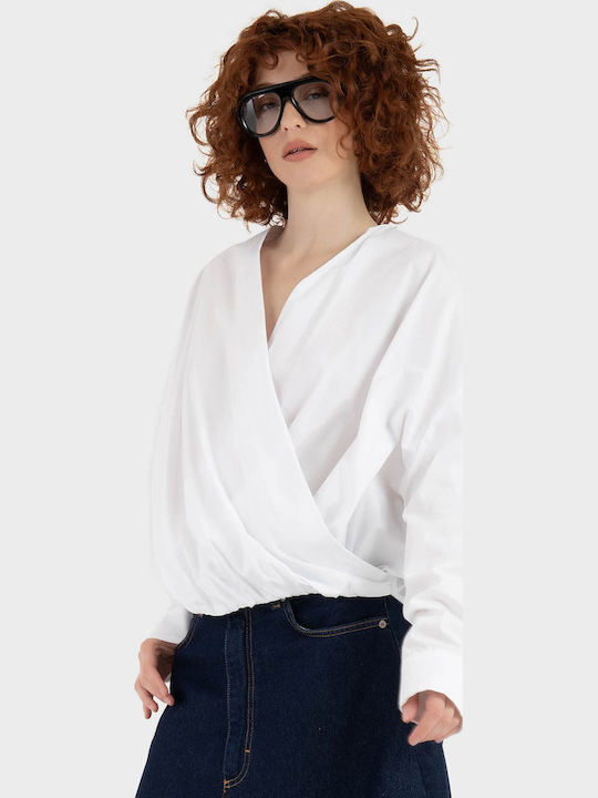 Μακρυμάνικο Γυναικείο Πουκάμισο White