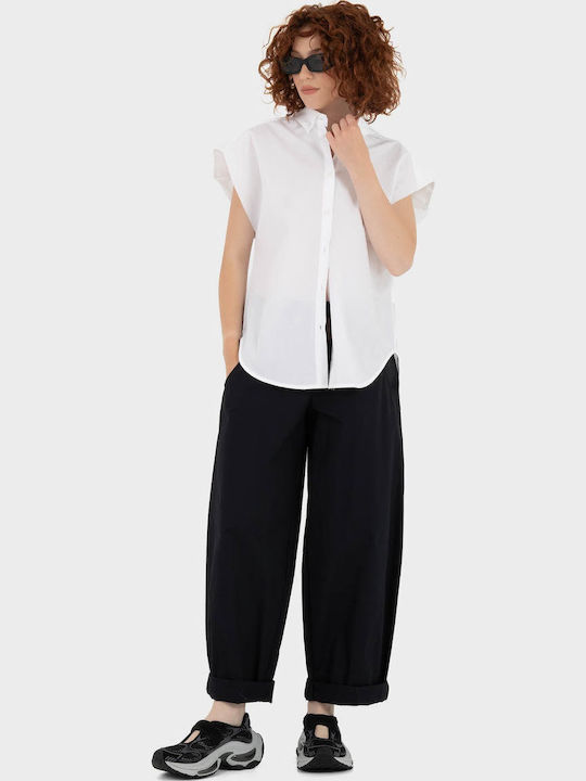 Sleeveless Women's Shirt White