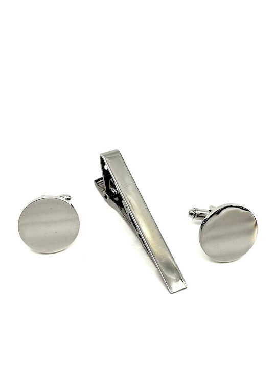Legend Accessories Маншетници от Inox в Сребрист Цвят