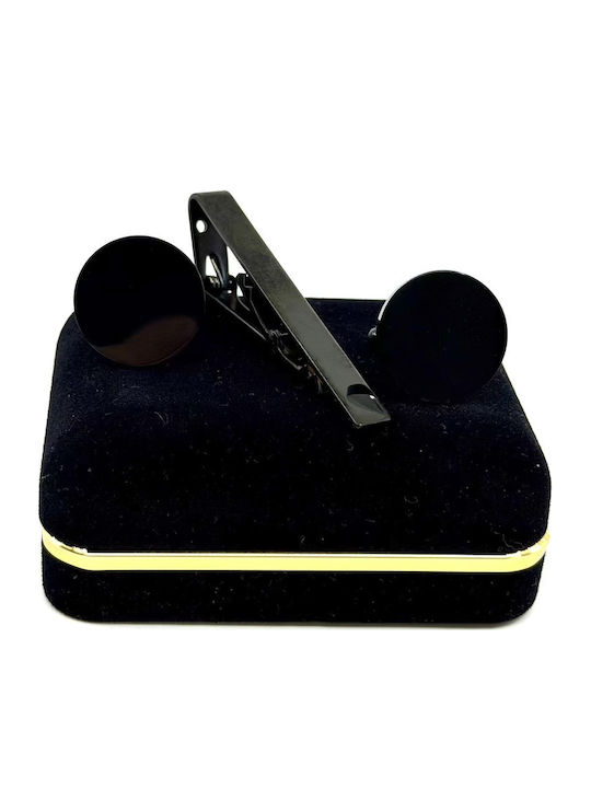 Legend Accessories Маншетници от Inox в Черен Цвят