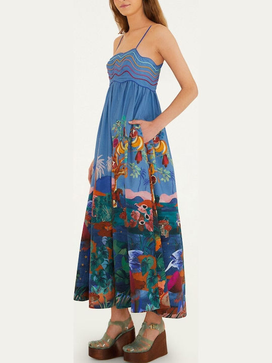 Καλοκαιρινό Midi Φόρεμα Multicolor