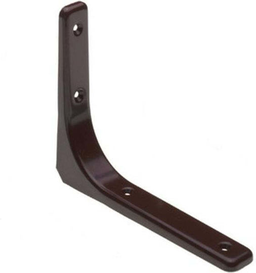Eckregal aus Metall in Brauner Farbe