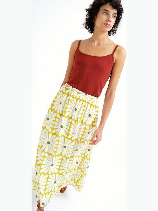 Maxi Skirt Floral Olive
