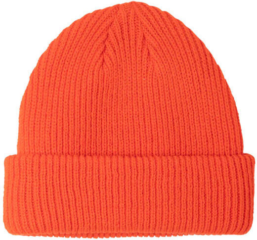 Beanie Unisex Σκούφος Πλεκτός σε Πορτοκαλί χρώμα