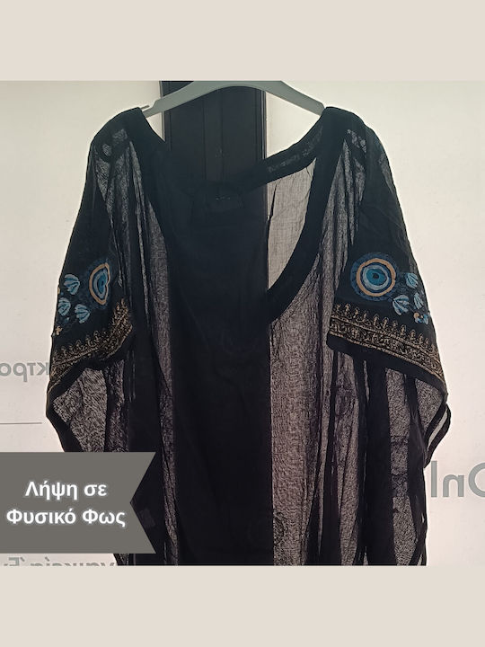 Suga Women's Mini Beach Caftan Black