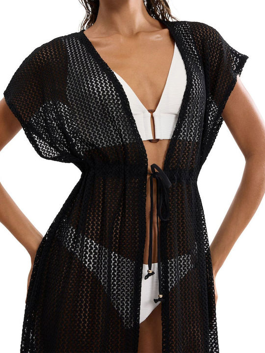 Triumph Women's Beach Kimono Black