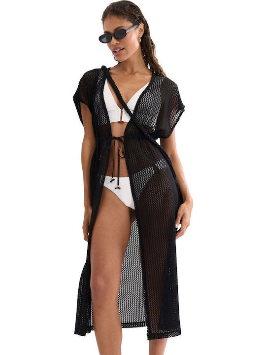 Triumph Women's Beach Kimono Black