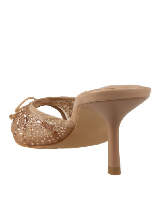 Sandals with Strass Beige