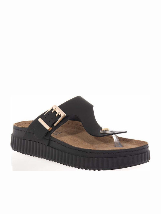 Γυναικεία Σανδάλια Flatforms Μαύρα