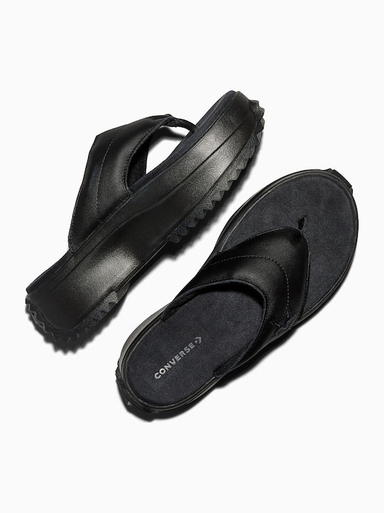 Damen Flache Sandalen Schwarz