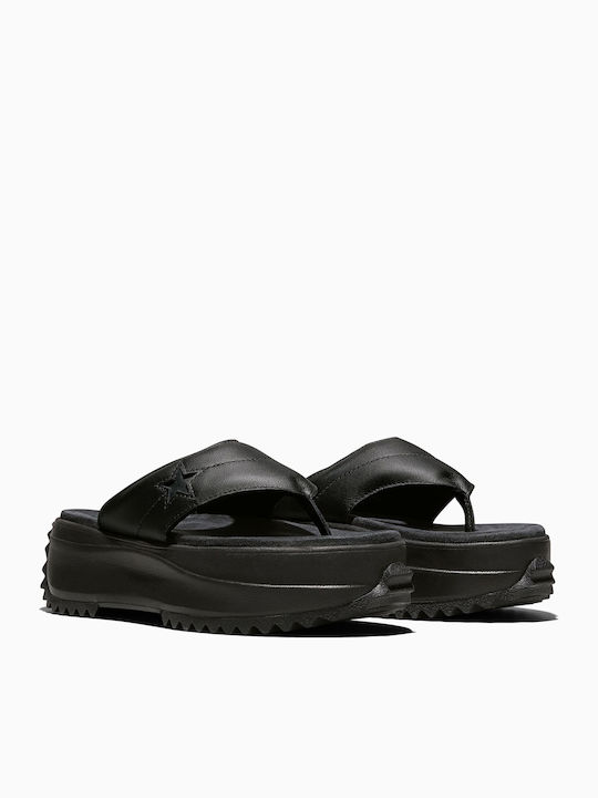 Damen Flache Sandalen Schwarz