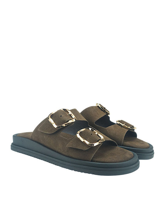 Women's Flat Sandals Brown